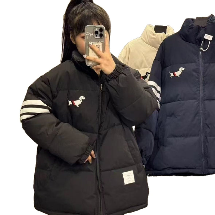 Damen Oversized Winterjacke mit gestepptem Design Drune