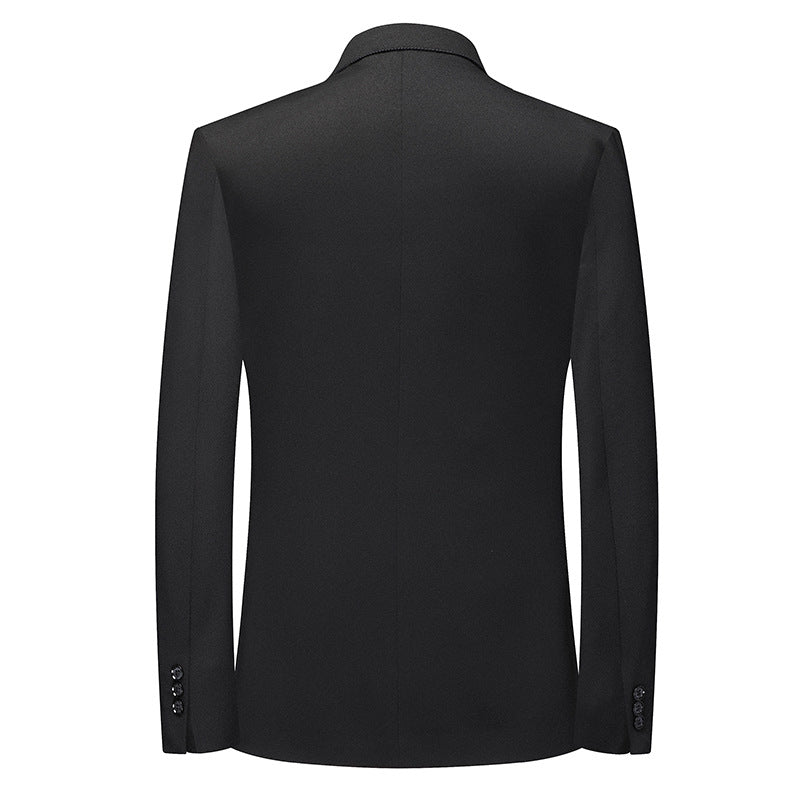 Herren Slim-Fit Einreihiges Sakko mit feiner Struktur Drune