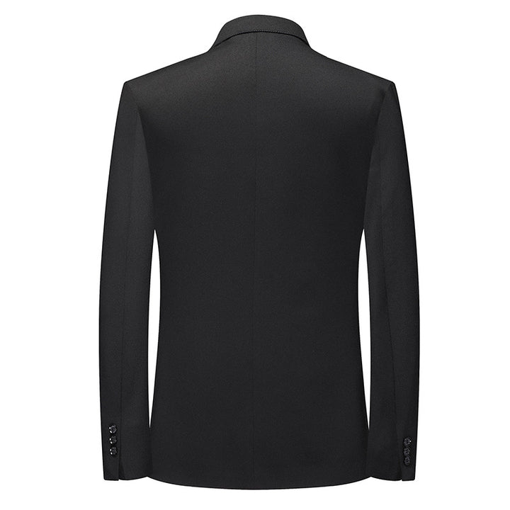 Herren Slim-Fit Einreihiges Sakko mit feiner Struktur Drune