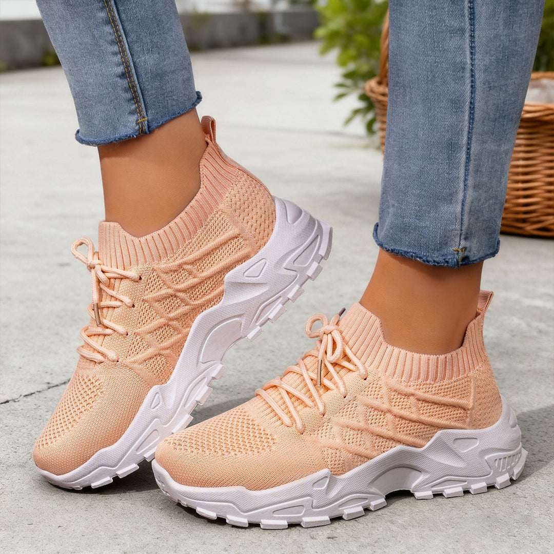 Damen Hochleistungs-Laufschuhe mit flexiblem Strick-Obermaterial Drune