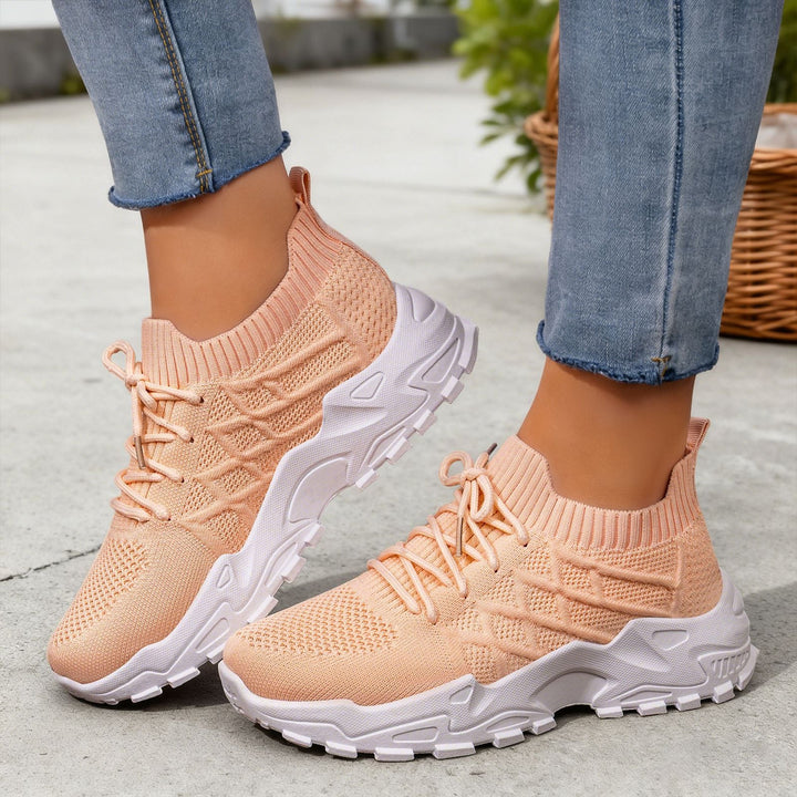 Damen Hochleistungs-Laufschuhe mit flexiblem Strick-Obermaterial Drune