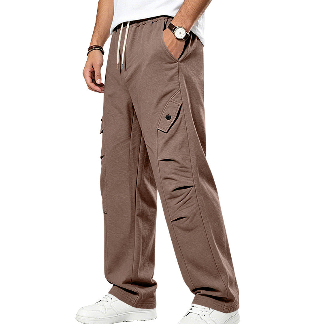 Herren Lässige Cargo-Jogginghose mit Kordelzug und Cut-Out-Details Drune