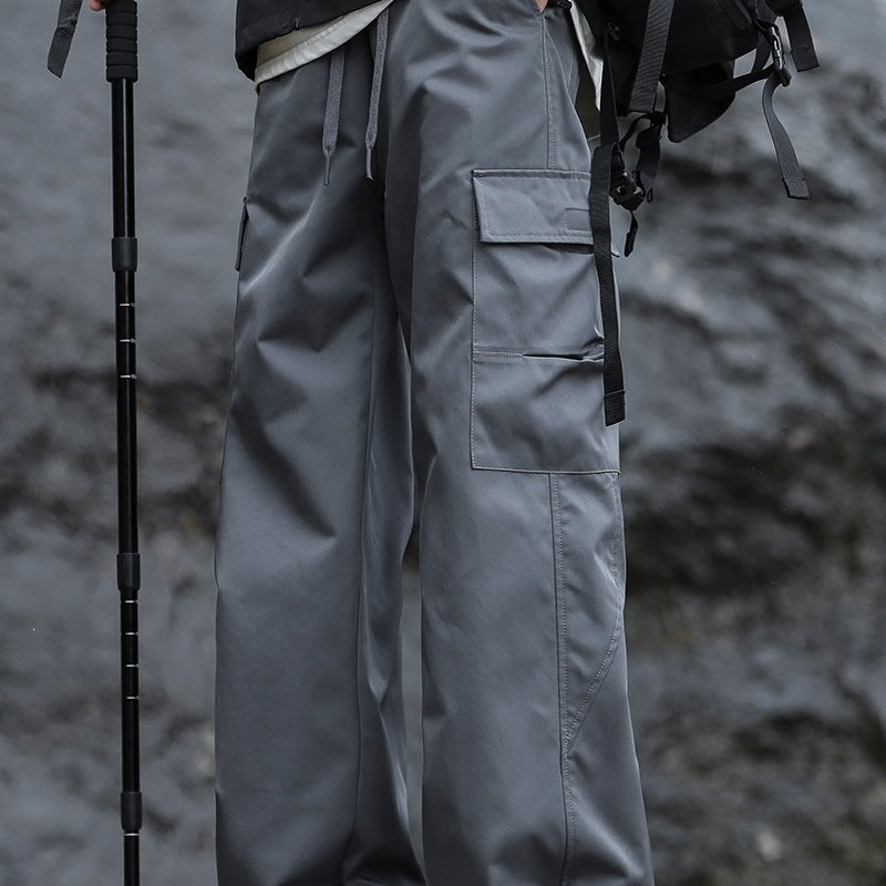 Herren Oversized Outdoor‑Cargohose mit Zugbund, großen Klapp‑ und Utility‑Taschen Drune