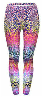 Damen Mandala-Ombre Leggings mit hohem Bund und formendem Stretch Drune