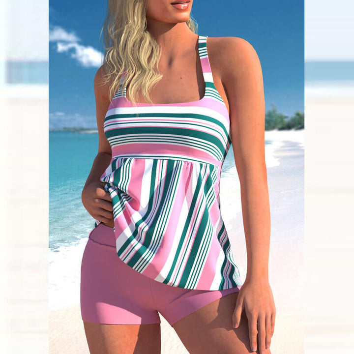 Drune | Tankini Satz Mit Streifendruck