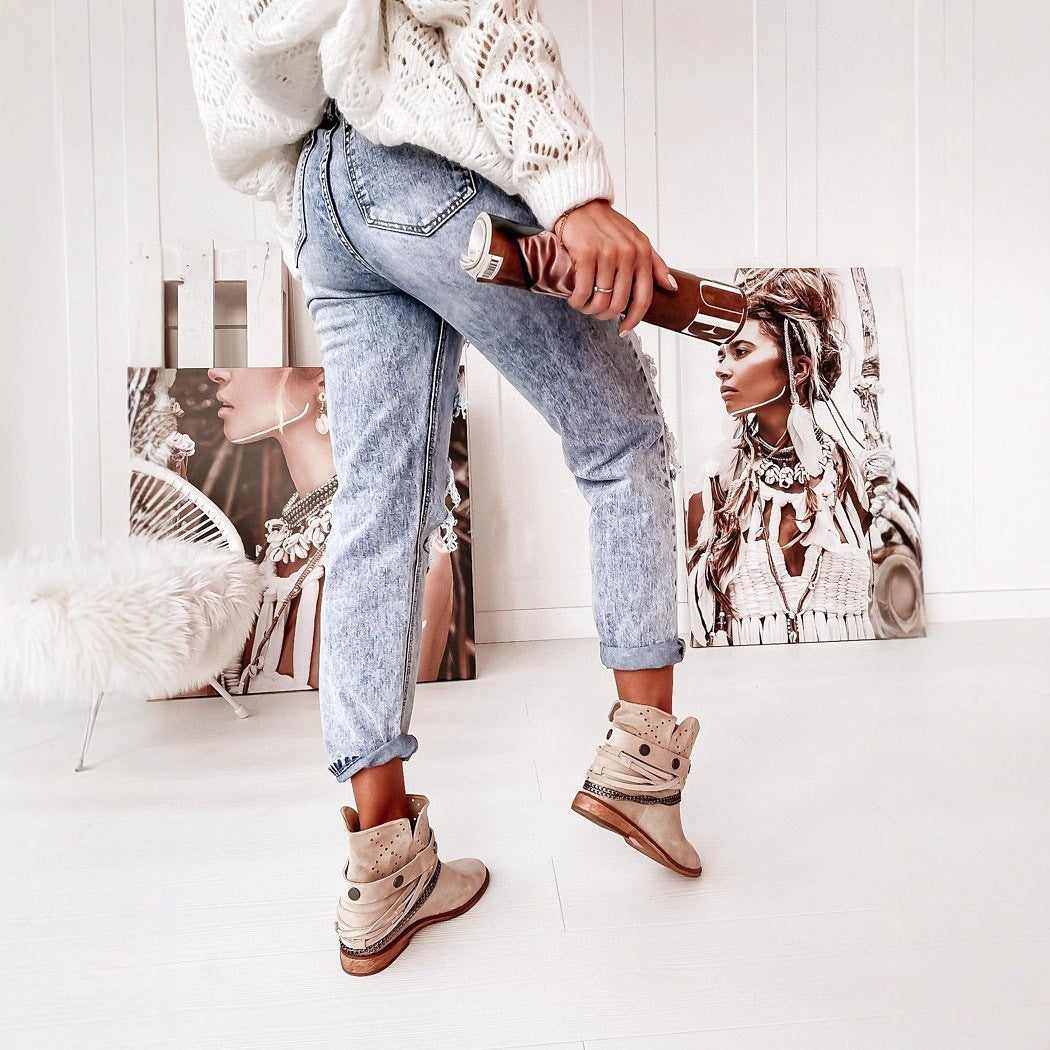 Damen Ripped Mom-Jeans mit hohem Bund und lässigem Schnitt Drune