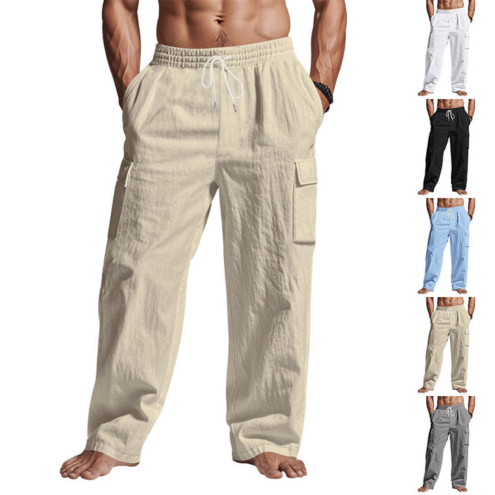 Herren Cargo-Hose mit elastischem Bund und seitlichen Taschen Drune