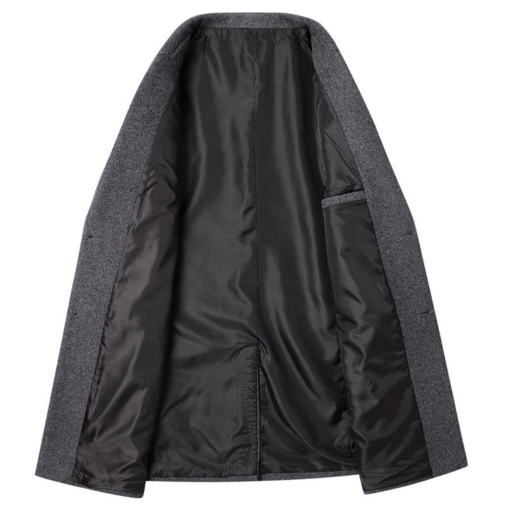 Herren Taillierter Wollmix-Mantel mit Notch-Revers und Zweiknopfverschluss Drune