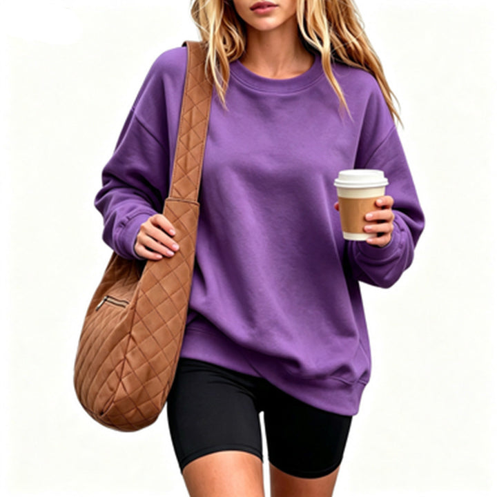 Damen Bequemer Oversized Sweatshirt Drune