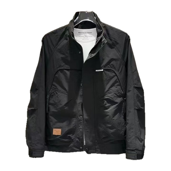 Herren Leichte Übergangsjacke mit hohem Kragen Drune