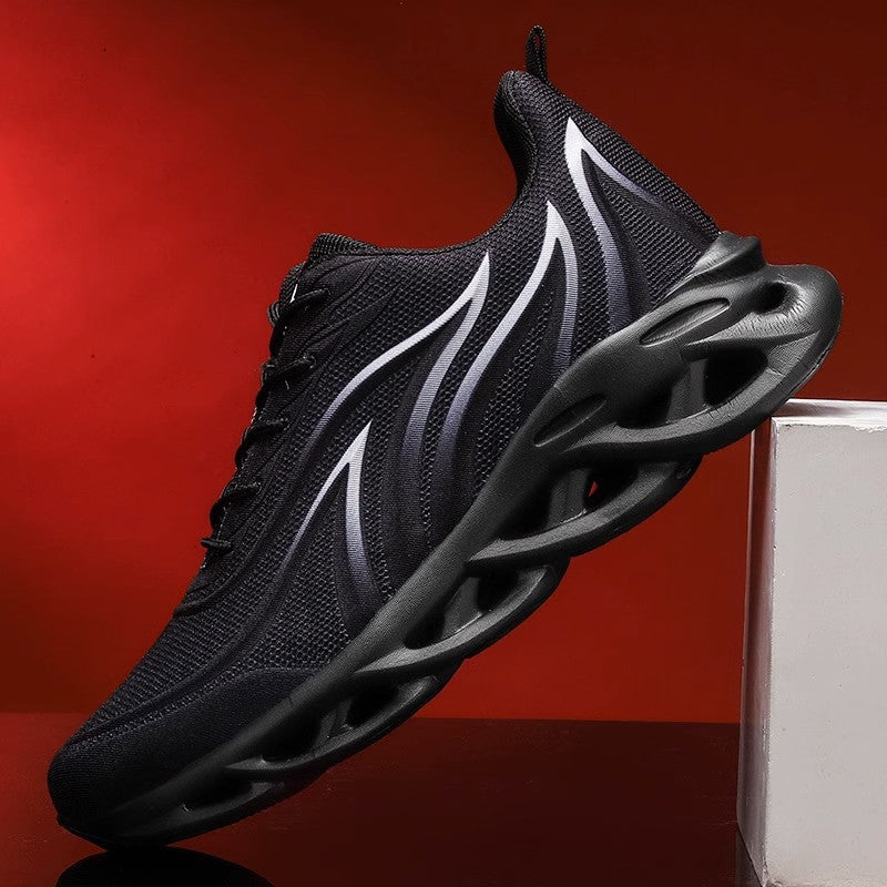 Herren futuristische Wellen-Sohlensneaker mit atmungsaktivem Strickoberteil Drune