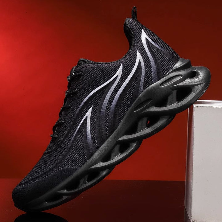 Herren futuristische Wellen-Sohlensneaker mit atmungsaktivem Strickoberteil Drune