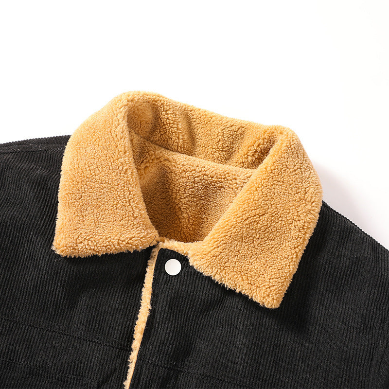 Herren Cordjacke mit weichem Fleecefutter Drune