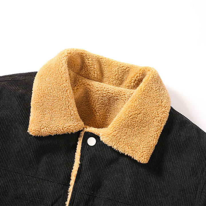 Herren Cordjacke mit weichem Fleecefutter Drune