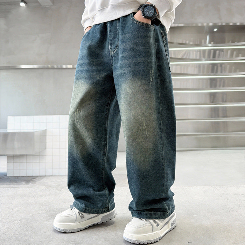 Unisex Weite Jeanshose Drune