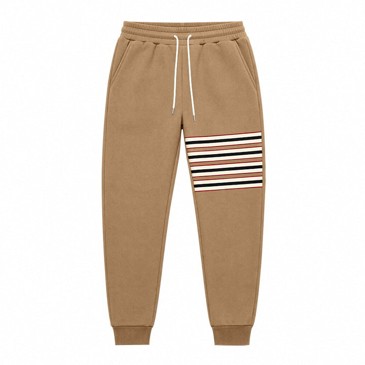 Herren Sportliche Jogginghose mit seitlichem Streifenpanel und Kordelzug Drune