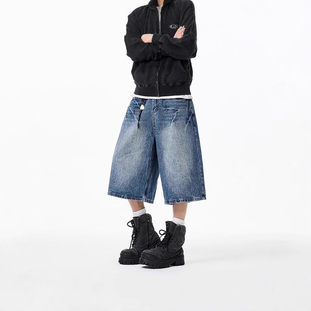 Damen Weitgeschnittene Denim-Culotte Drune