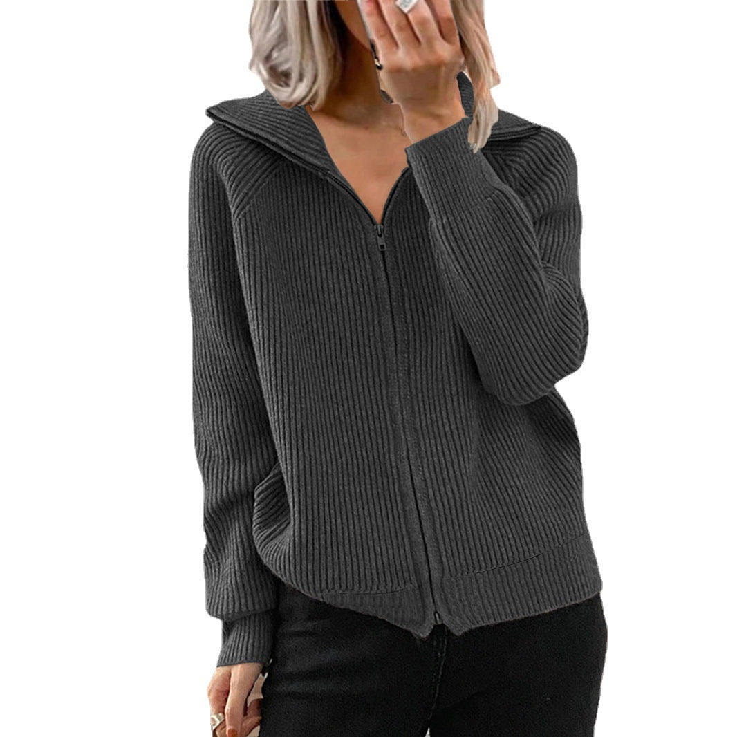 Damen Übergangsjacke mit strukturiertem Reißverschluss und Kapuze Drune