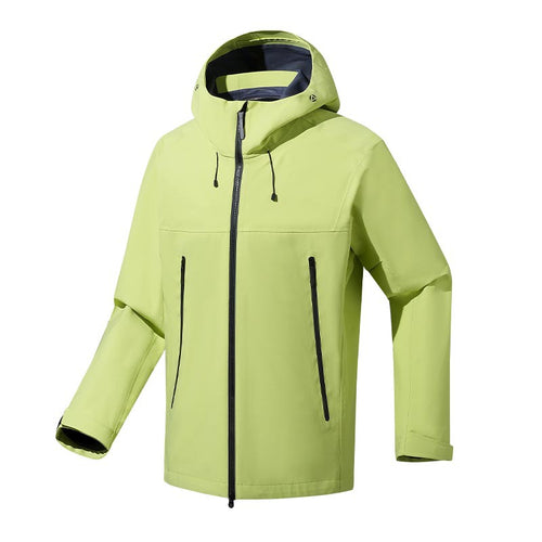 Herren wasser- und winddichte Softshell-Outdoorjacke mit verstellbarer Kapuze Drune