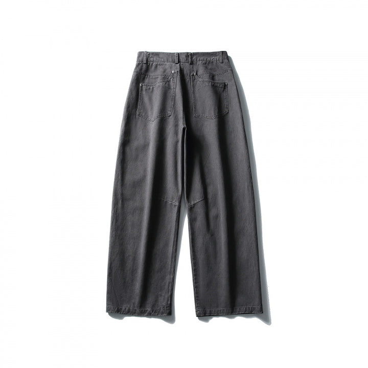 Herren Weite Utility-Hose im Workwear-Look mit Knie-Patches und geradem Bein Drune
