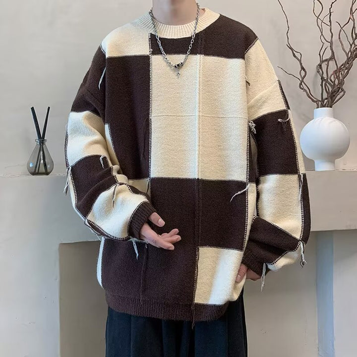 Herren Grobstrick Pullover Drune