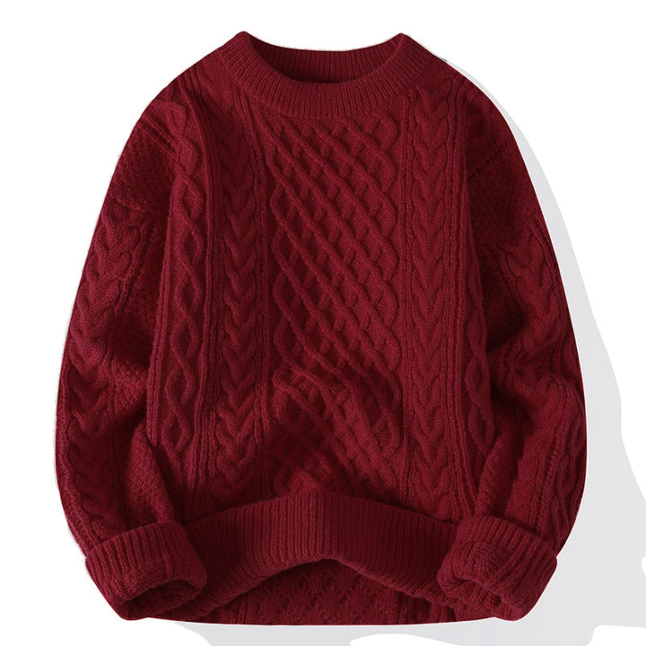 Damen Grobstrickpullover mit Zopfmuster Drune 1787964300