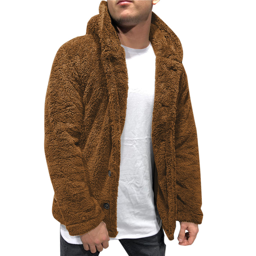 Herren kuschelige Fleecejacke Drune