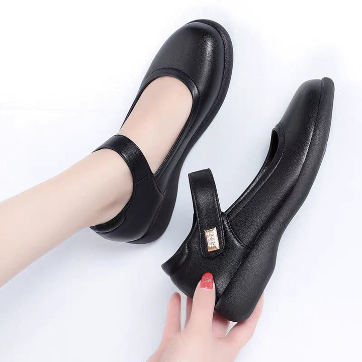 Damen Mary Jane Schuhe mit rutschfester Sohle und elegantem Riemen Drune