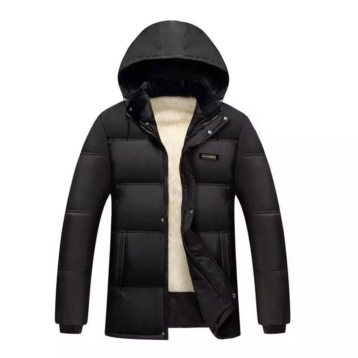 Herren gesteppte Winterjacke mit hochschließendem Kragen und isolierendem Futter Drune