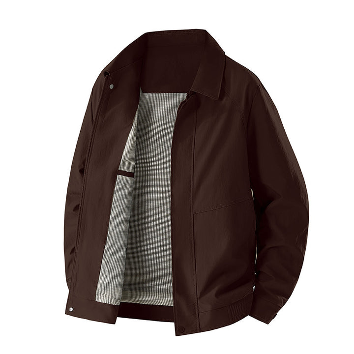 Herren Modische Freizeitjacke mit Innenfutter Drune