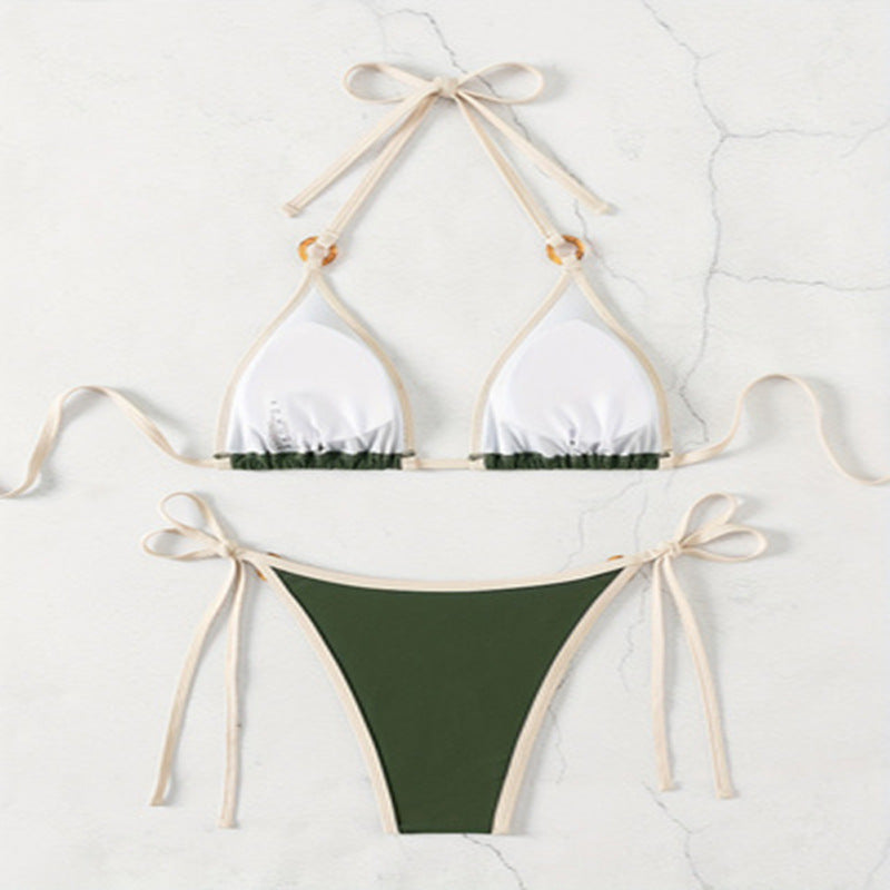 Damen Triangel-Bikini mit eleganten Ringakzenten Drune