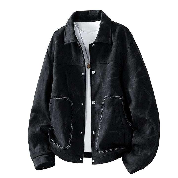 Herren Modische Jacke mit Teddyfellfutter Drune