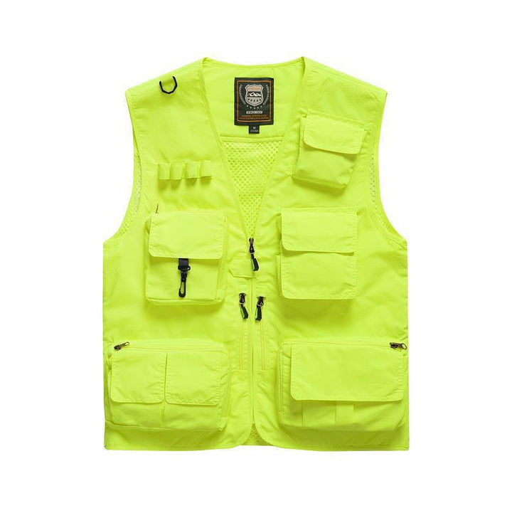 Herren Multifunktionale Angel- und Utilityweste mit Mesh‑Einsatz Drune
