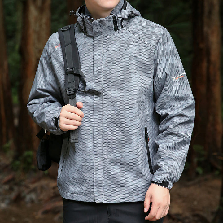 Herren wetterfeste Outdoor-Jacke Drune