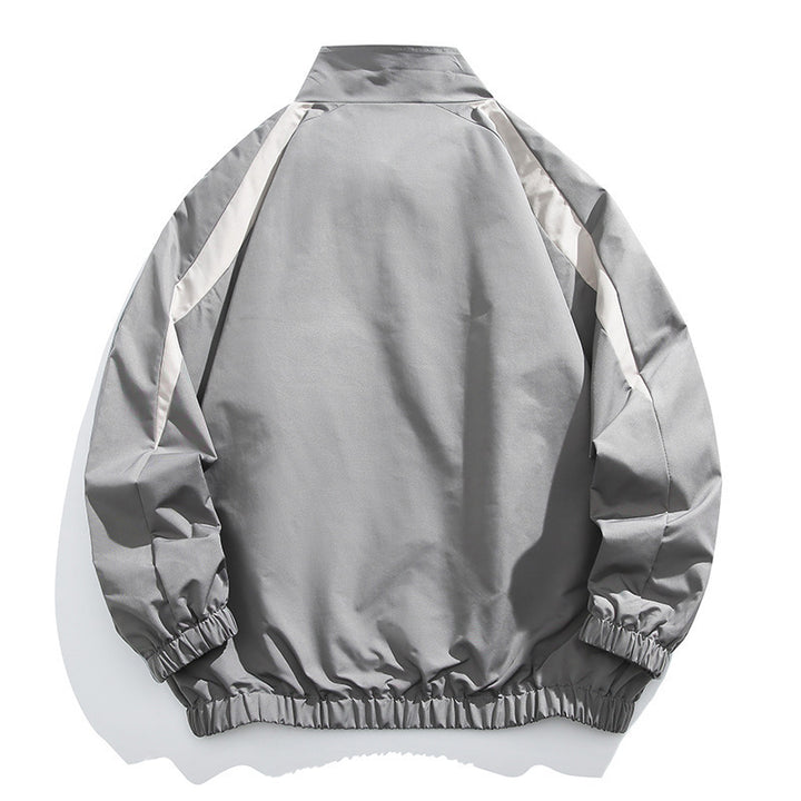 Herren Sportliche Übergangsjacke mit hohem Kragen und elastischer Taille Drune
