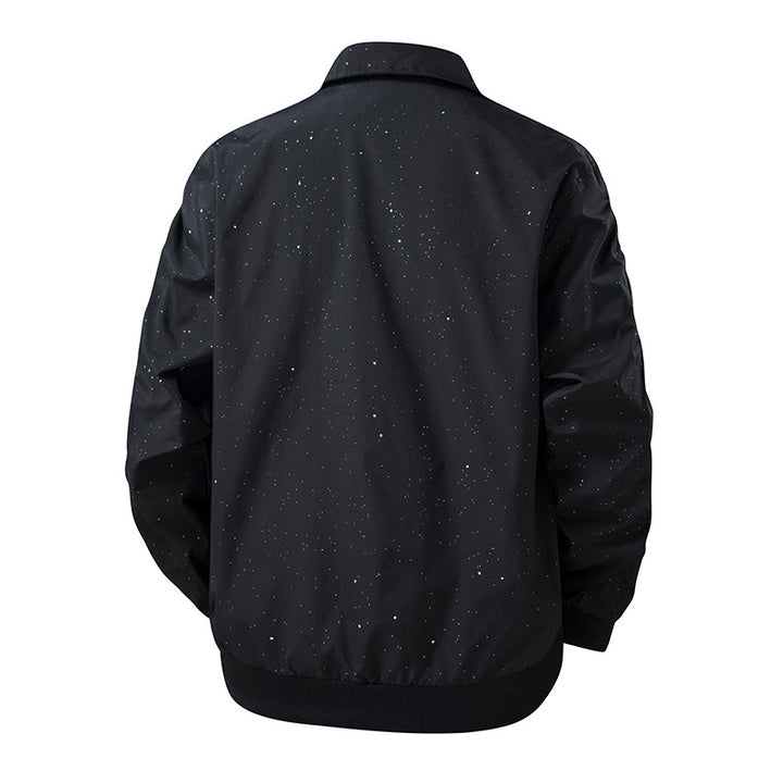 Herren Modische Übergangsjacke mit innovativem Stehkragen und nahtlosen Seitentaschen Drune