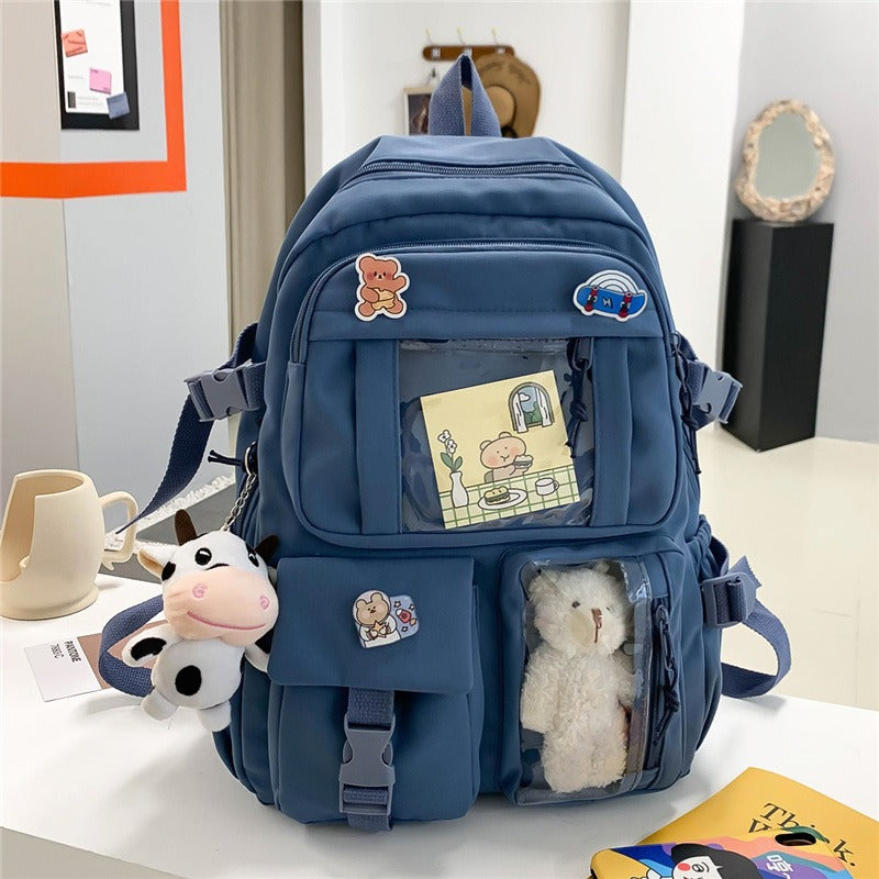 Damen Verspielt Mehrfach-Taschen Rucksack Drune