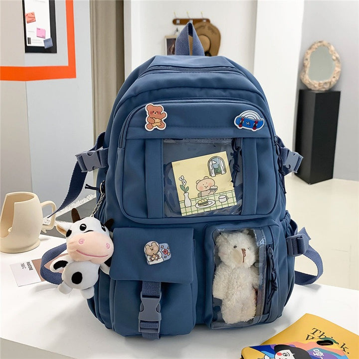 Damen Verspielt Mehrfach-Taschen Rucksack Drune