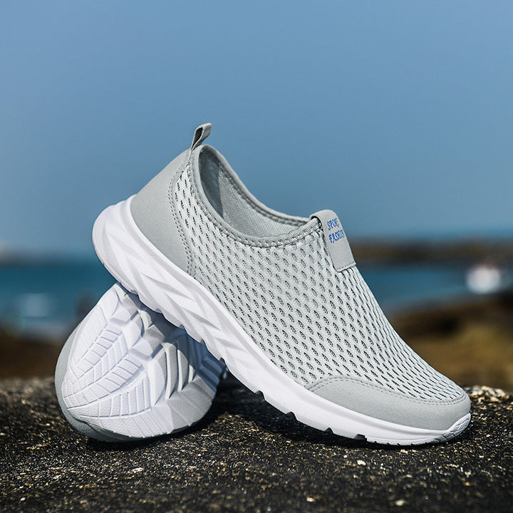 Unisex Atmungsaktive Schlupfsneaker aus Mesh mit rutschfester Leichtsohle Drune