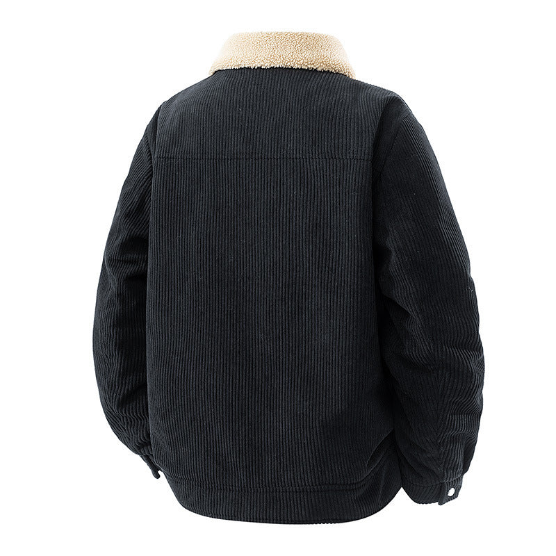 Herren Warme Cordjacke Drune
