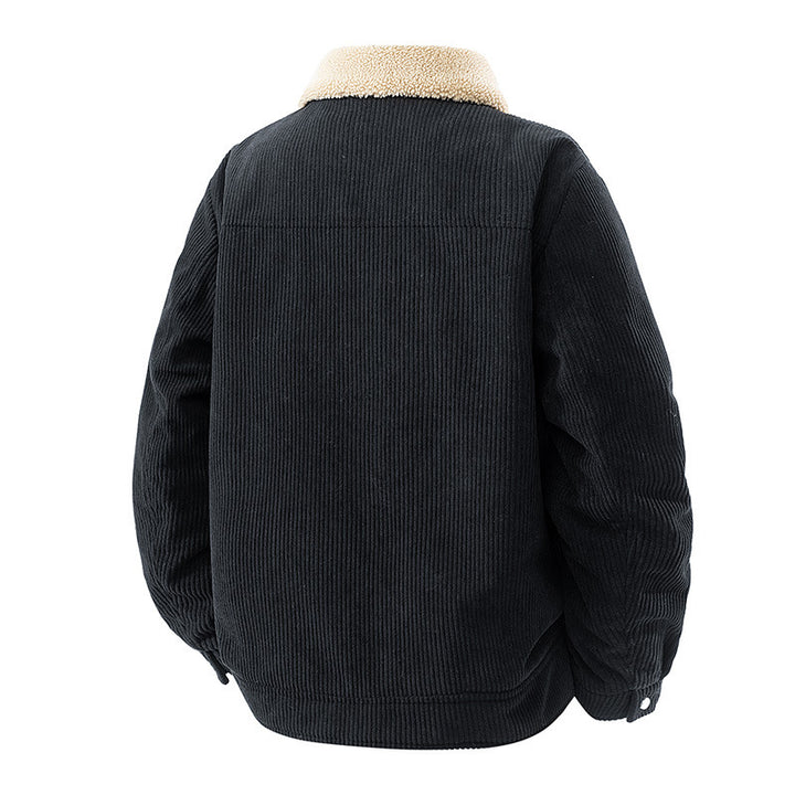 Herren Warme Cordjacke Drune