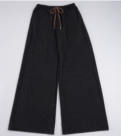 Damen nan weite Highwaist-Loungehose mit Kordelzug und fließendem Palazzoschnitt Drune