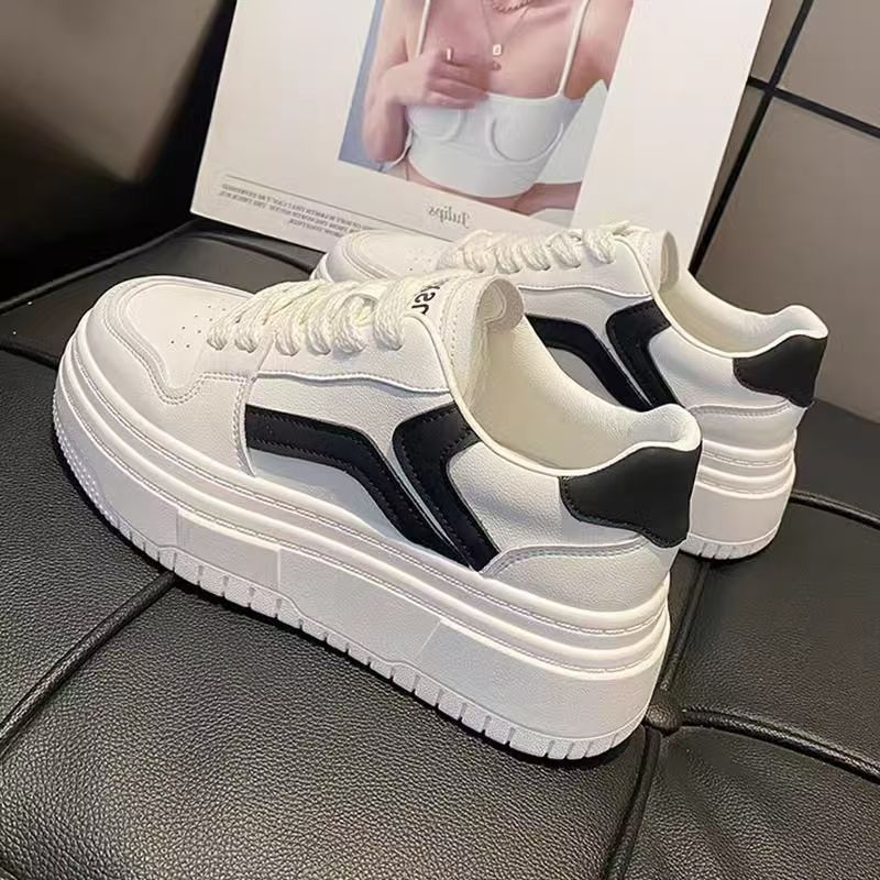 Damen Elegante und modische Sneakers mit hoher Plateausohle Drune