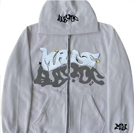 Damen sportliche Kapuzenjacke im urbanen Graffiti-Stil Drune