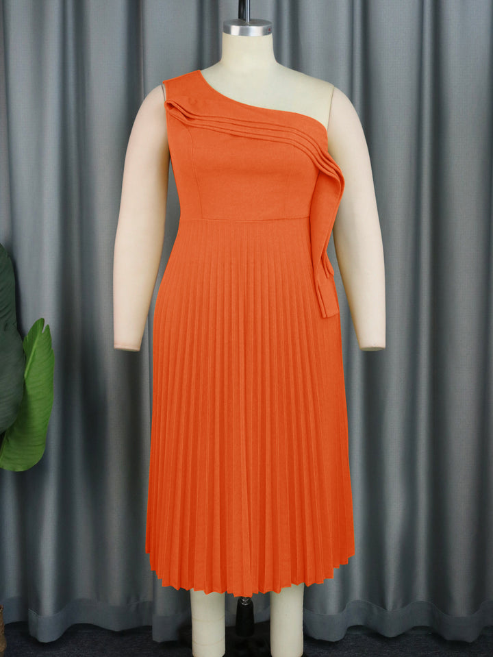 Damen Elegantes Wickelkleid mit asymmetrischem Rüschendesign Drune