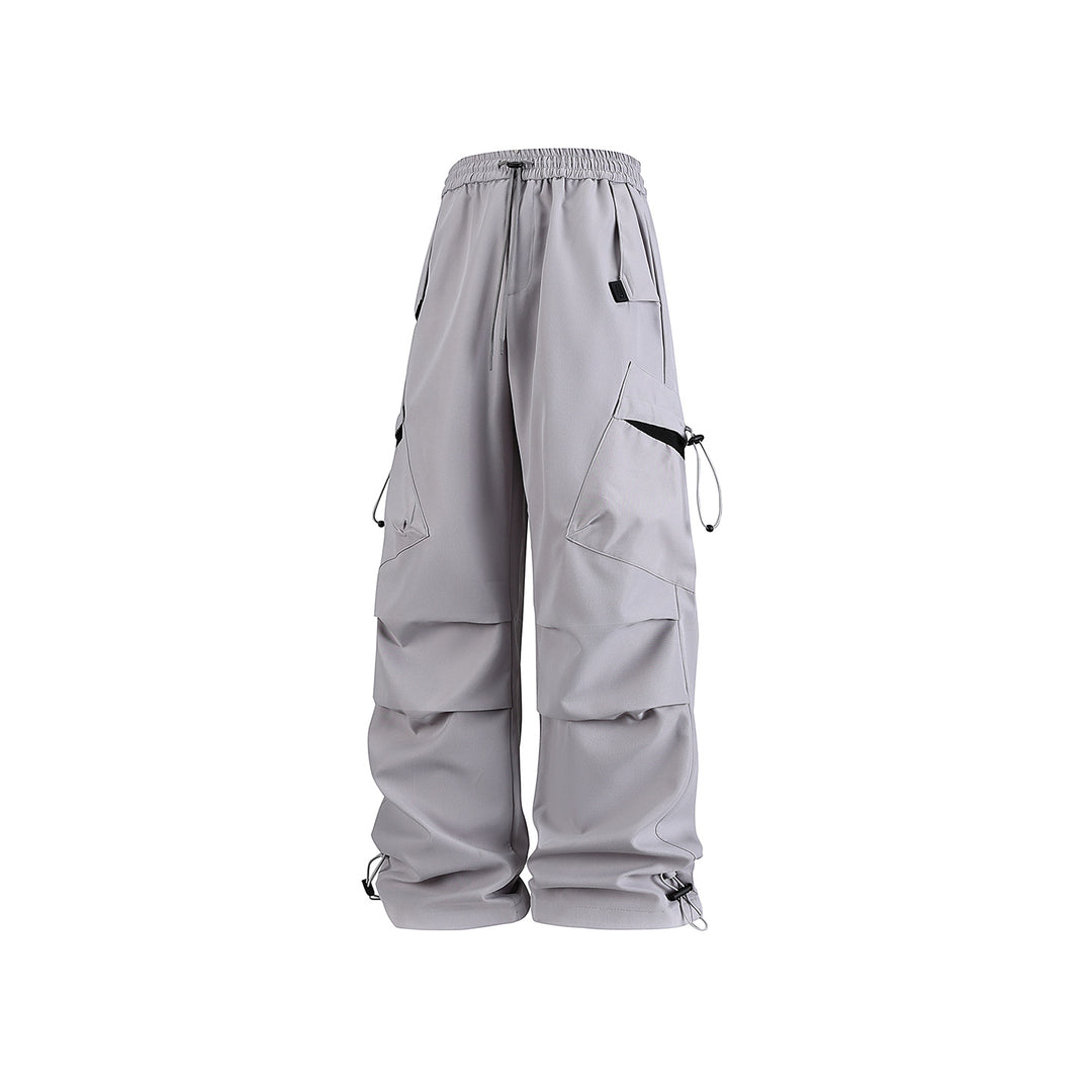 Herren Oversized Cargo‑Hose mit Tunnelzugbund, multifunktionalen Klapp‑ und Beintaschen sowie verstellbaren Kordelabschlüssen Drune