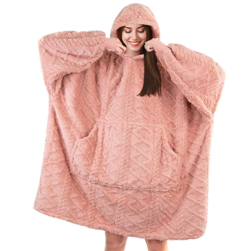 Damen Kuschelpullover mit Kapuze und praktischen Taschen Drune