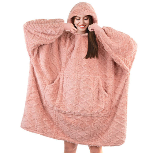 Damen Kuschelpullover mit Kapuze und praktischen Taschen Drune