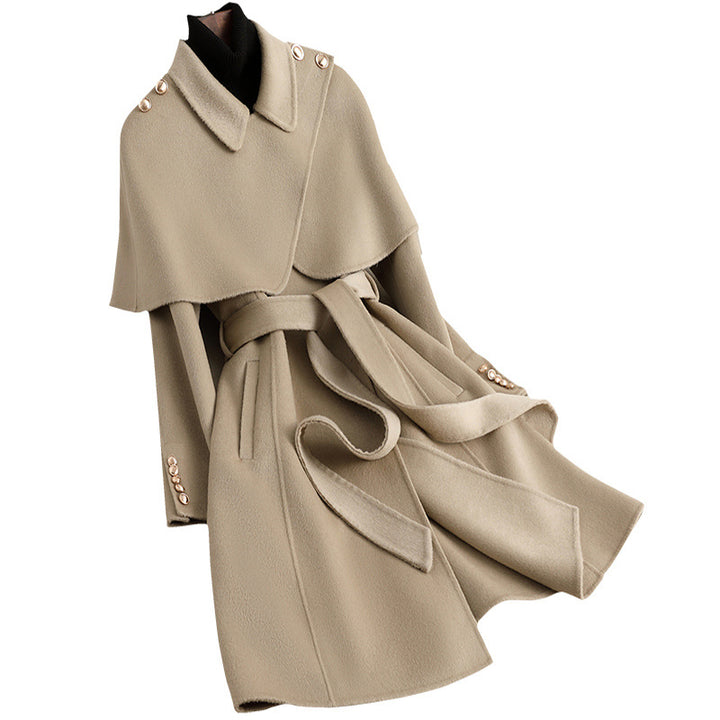 Damen Stylischer Cape-Mantel Drune