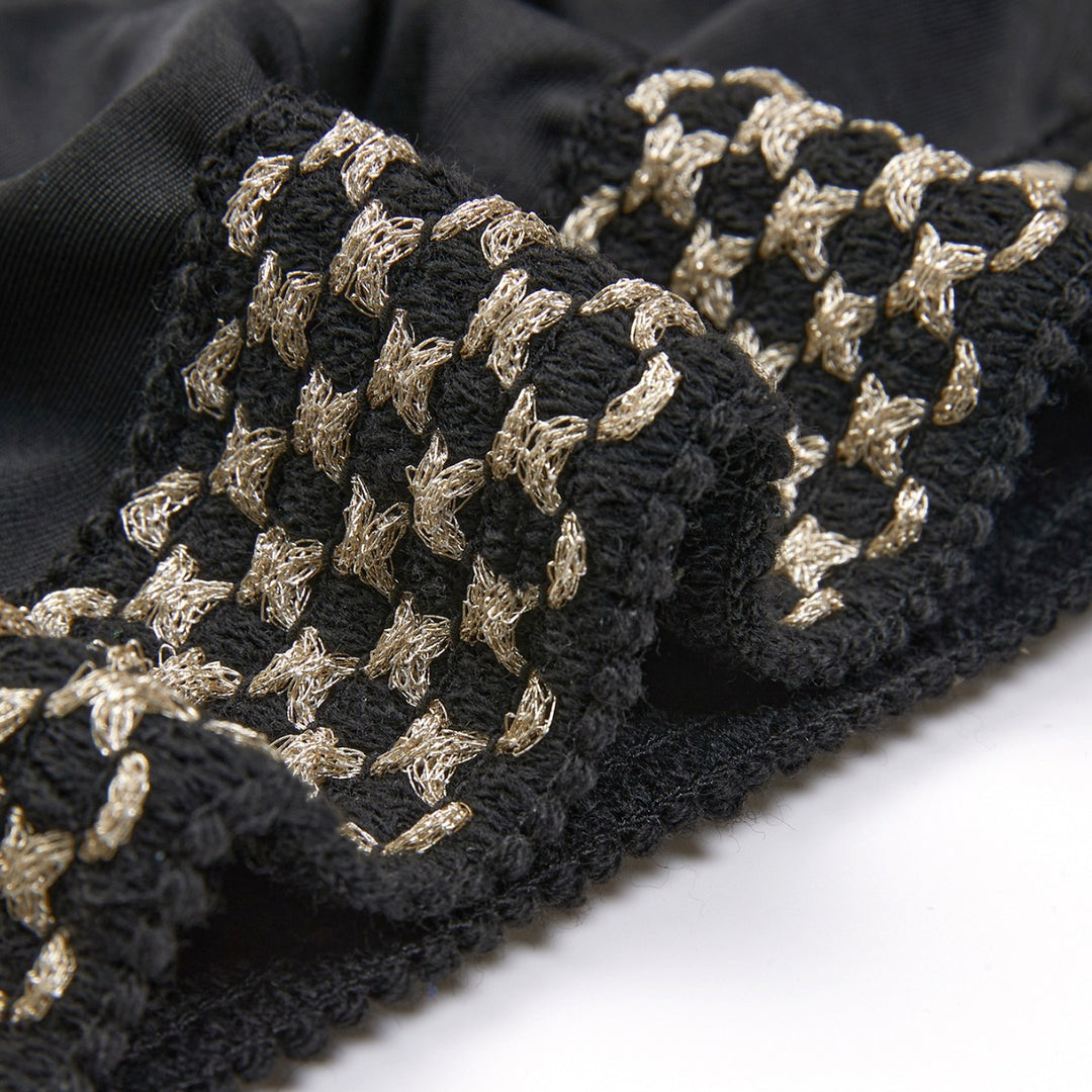 Damen hoch geschnittene Badeshorts mit dekorativem Taillenbund Drune
